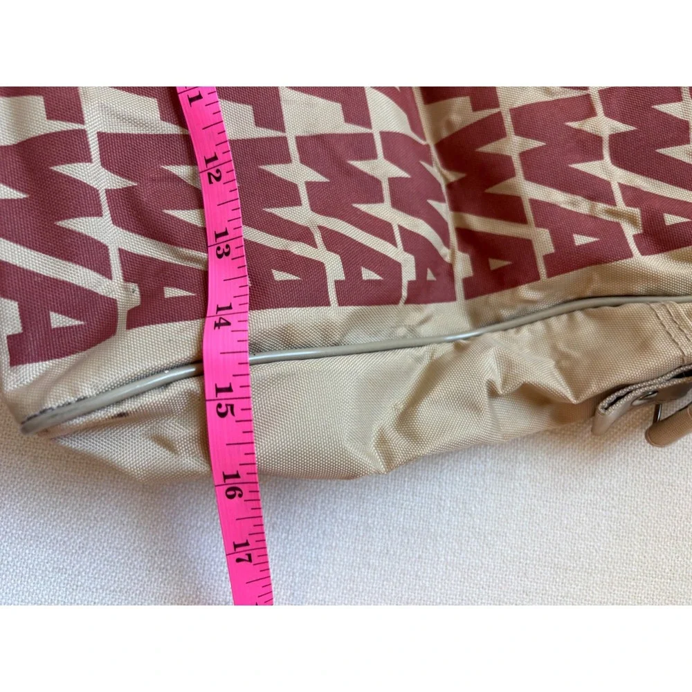 Vintage TWA Getaway Vacations Flight Bag Tan Canvas Messenger Retro Airline 70s